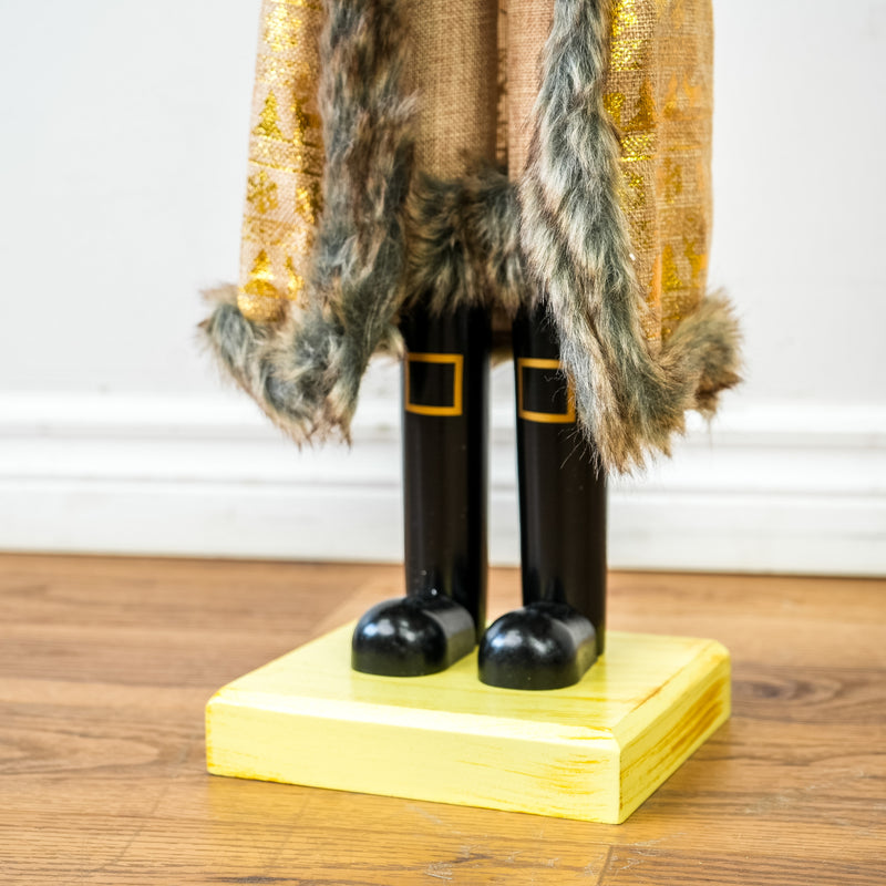 36-Inch Golden Holiday Nutcracker