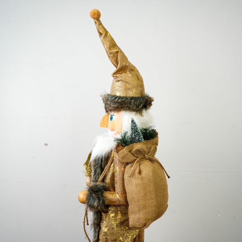 36-Inch Golden Holiday Nutcracker