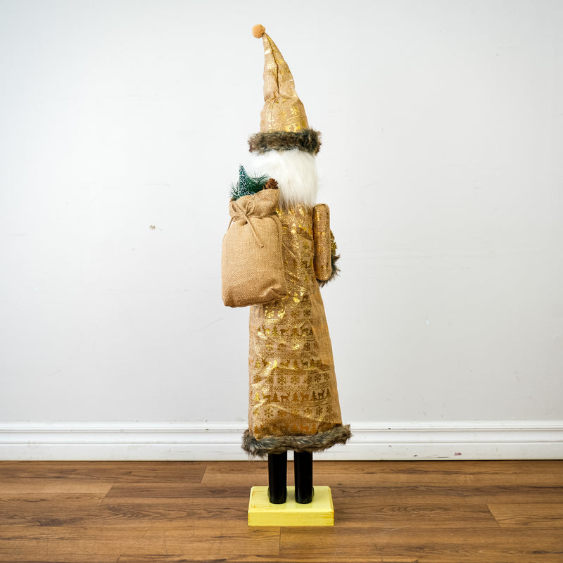 36-Inch Golden Holiday Nutcracker