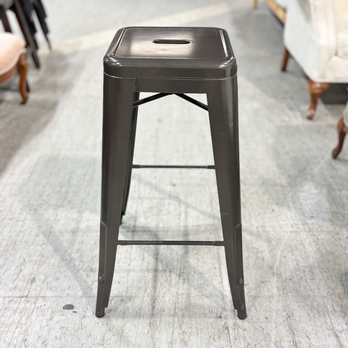 30-Inch Steel Stool in Dark Grey