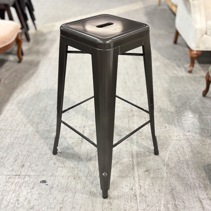 30-Inch Steel Stool in Dark Grey