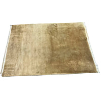 112 x 72-Inch Carpet in Beige with Embossed Bamboo Leaves Pattern