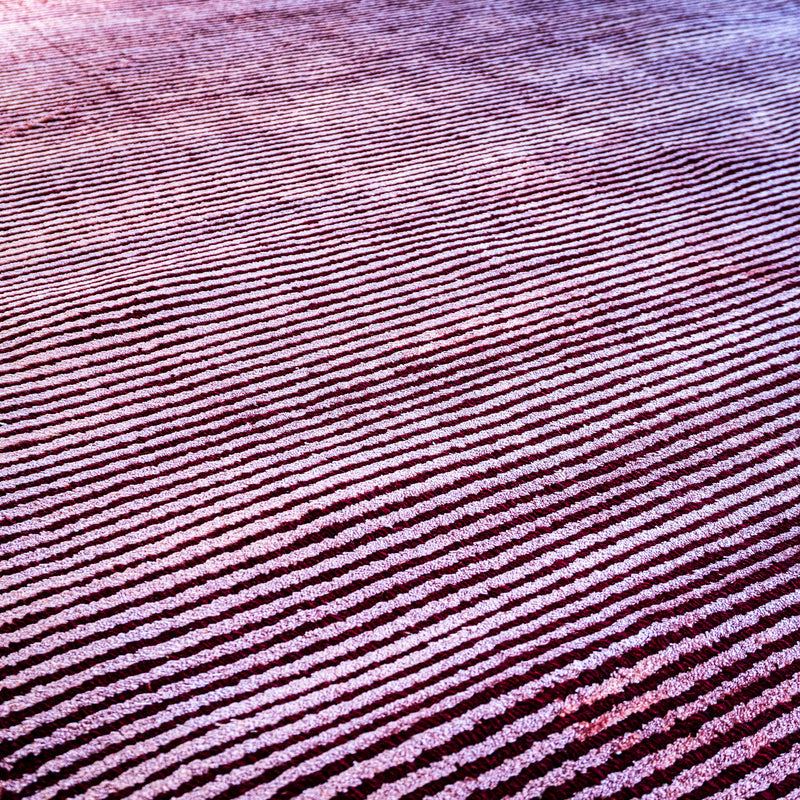 Hand Woven Wool Area Rug in Earthy Burgundy/Pink, 60 x 90-Inches