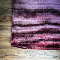 Hand Woven Wool Area Rug in Earthy Burgundy/Pink, 60 x 90-Inches