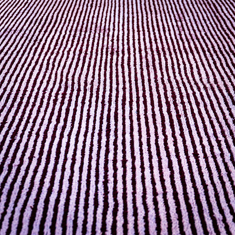 Hand Woven Wool Area Rug in Earthy Burgundy/Pink, 60 x 90-Inches