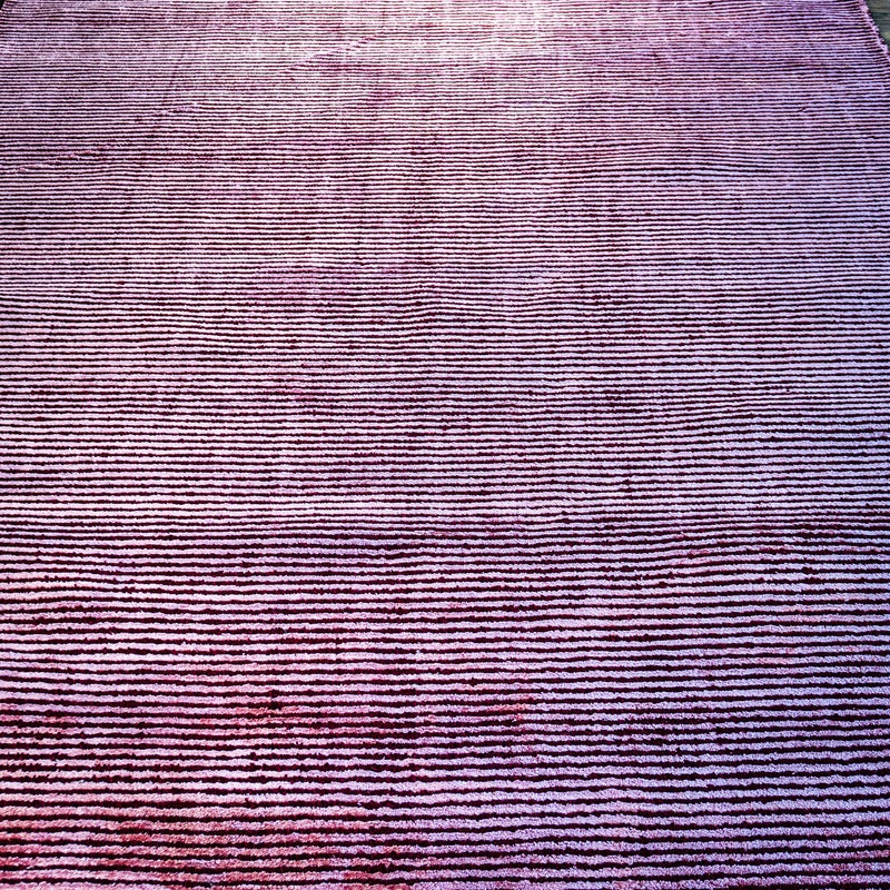 Hand Woven Wool Area Rug in Earthy Burgundy/Pink, 60 x 90-Inches