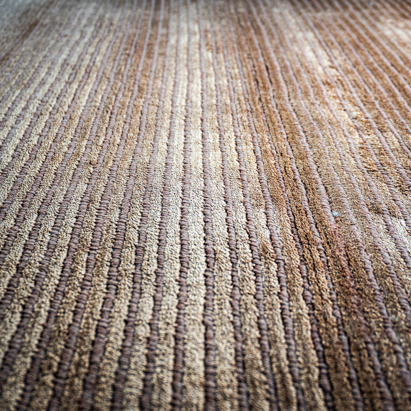 Hand Woven Wool Area Rug in Earthy Beige/Tan, 60 x 90-Inches