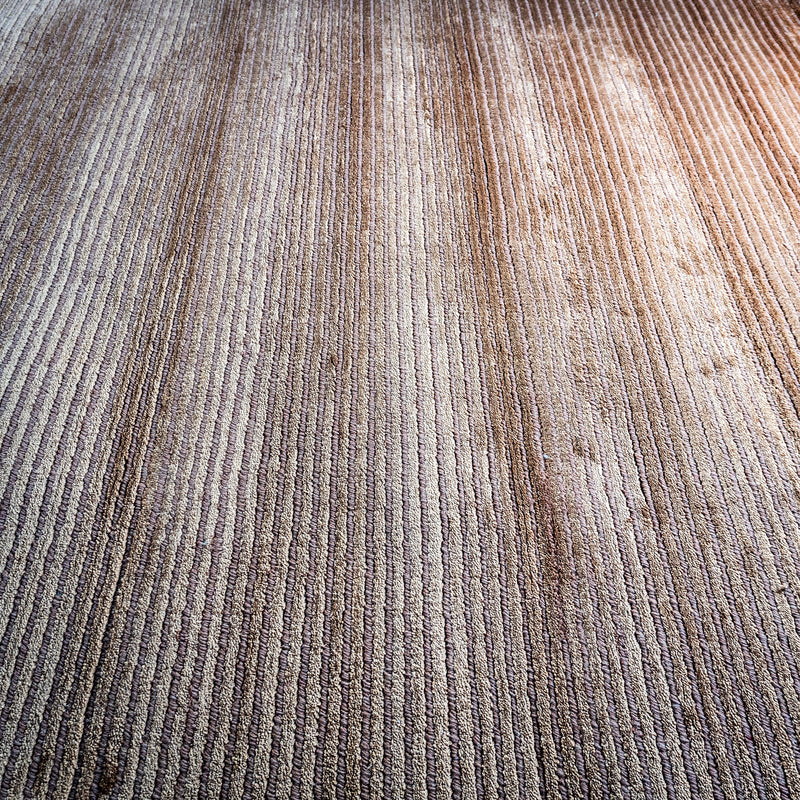 Hand Woven Wool Area Rug in Earthy Beige/Tan, 60 x 90-Inches