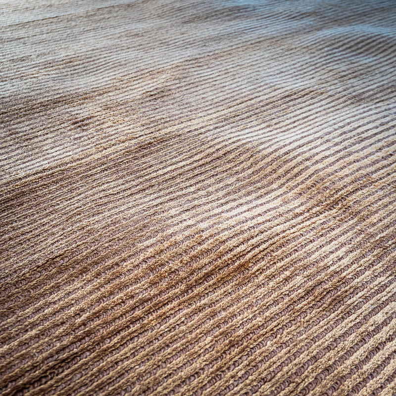 Hand Woven Wool Area Rug in Earthy Beige/Tan, 60 x 90-Inches