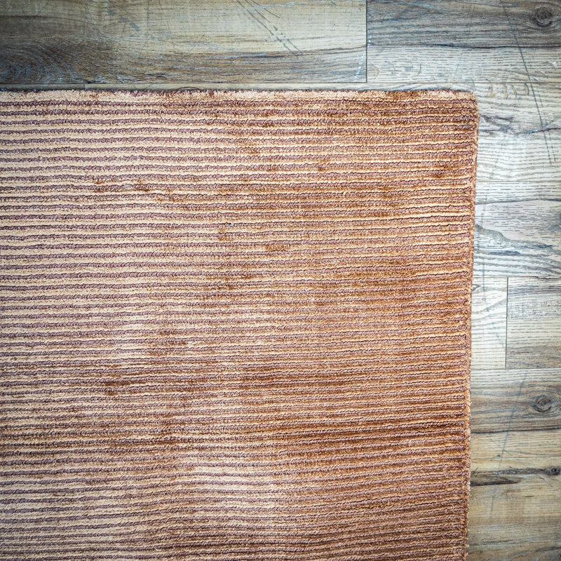 Hand Woven Wool Area Rug in Earthy Beige/Tan, 60 x 90-Inches