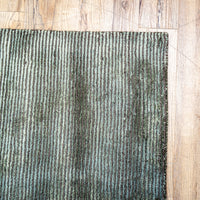 Hand Woven Wool Area Rug in Earthy Green/Olive, 60 x 90-Inches