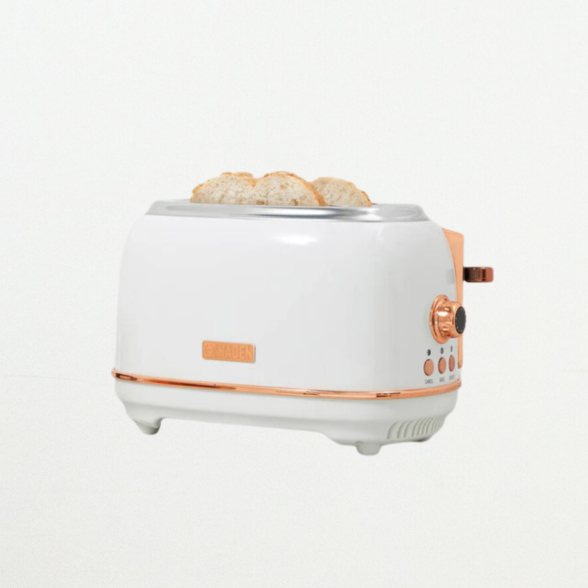Haden Heritage 2-Slice Toaster-Ivory w/Copper