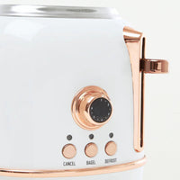 Haden Heritage 2-Slice Toaster-Ivory w/Copper