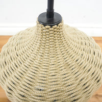 Hannah Outdoor Pendant Light – Beige Top, Brown Bottom