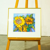 Framed Sunflower Artwork – 20.25x18.25-Inch
