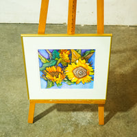 Framed Sunflower Artwork – 20.25x18.25-Inch