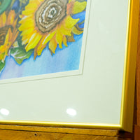 Framed Sunflower Artwork – 20.25x18.25-Inch