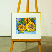 Framed Sunflower Artwork – 20.25x18.25-Inch