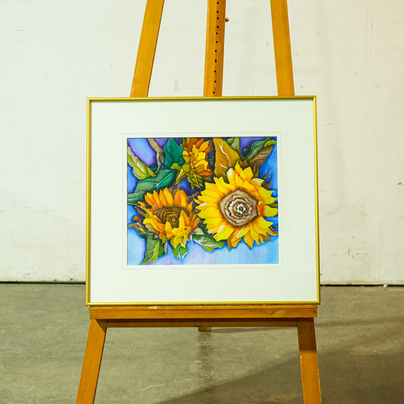 Framed Sunflower Artwork – 20.25x18.25-Inch