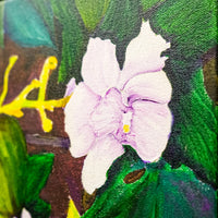 Framed Triple Floral Canvas Artwork – 51.5x22.5-Inch