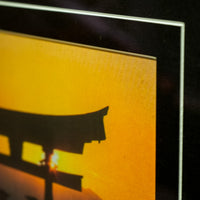 Framed Miyajima Island Torii Gate Artwork – 19.25-Inch