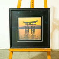 Framed Miyajima Island Torii Gate Artwork – 19.25-Inch