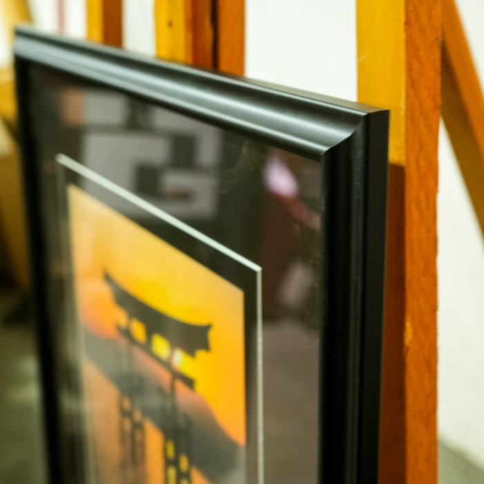 Framed Miyajima Island Torii Gate Artwork – 19.25-Inch