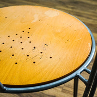 Patio Chair with Wood Seat and Metal Frame – Seat 18.5" H