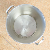 Decorative 5.75-Inch Tall Ice Bucket in Stainless Steel with Tongs