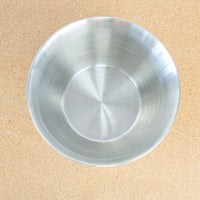 Decorative Leather and Stainless Steel 9.5x8-Inch Vessel