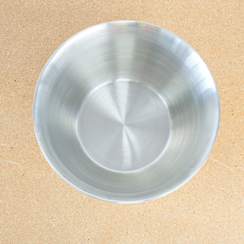 Decorative Leather and Stainless Steel 9.5x8-Inch Vessel