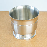 Decorative Brushed Stainless Steel 9.5x8-Inch Vessel