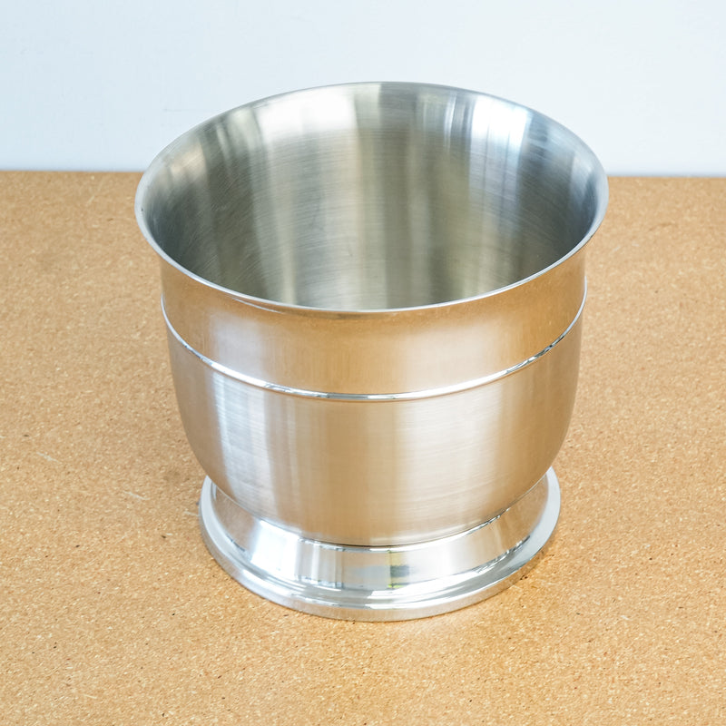 Decorative Brushed Stainless Steel 9.5x8-Inch Vessel