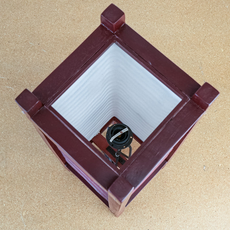 Handcrafted Mandalay Table Lamp 24 x 8-Inch – Unique Wooden Slat Design