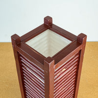Handcrafted Mandalay Table Lamp 24 x 8-Inch – Unique Wooden Slat Design