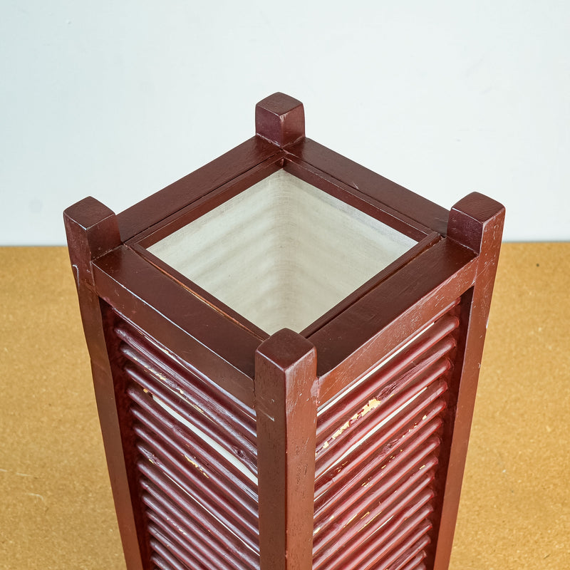 Handcrafted Mandalay Table Lamp 24 x 8-Inch – Unique Wooden Slat Design