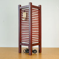 Handcrafted Mandalay Table Lamp 24 x 8-Inch – Unique Wooden Slat Design