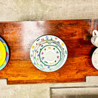 Retro Wooden Dining Buffet 58x38-Inch with Brass Handles