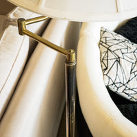 Modern Metal Floor Lamp with Adjustable Shade, 61-Inch Height