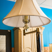 Modern Metal Floor Lamp with Adjustable Shade, 61-Inch Height