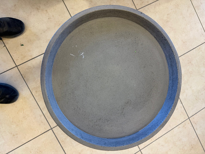 Modern Industrial Concrete & Metal Accent Table