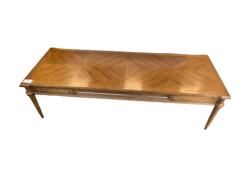 Long wooden coffee table