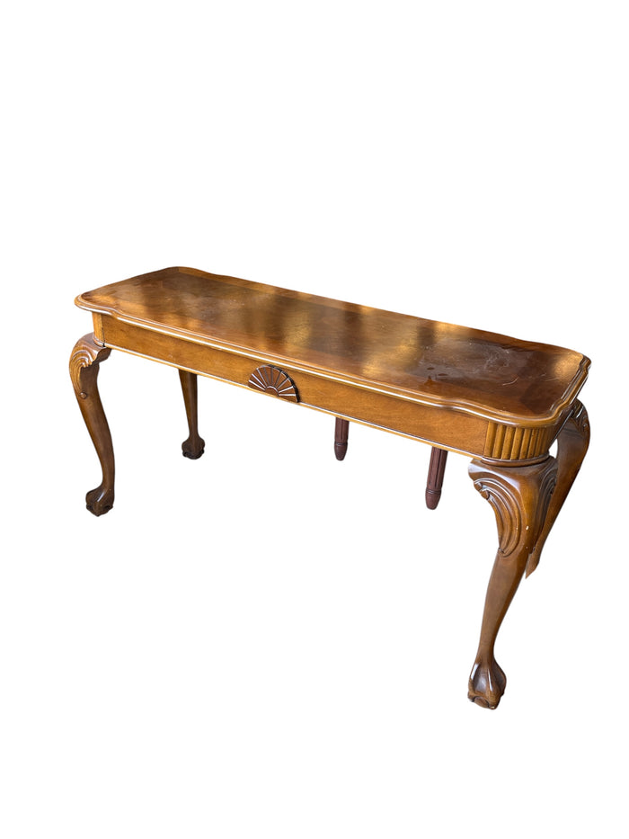 Brown Hallway Table with Detailing