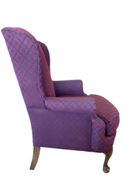 Purple Patterned Armchair