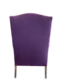 Purple Patterned Armchair