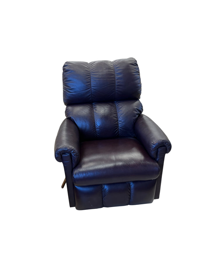 "La-Z-Boy" Burgundy Leather Single Recliner
