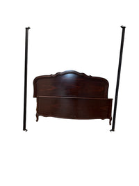 Queen Size Bed Frame Dark Brown