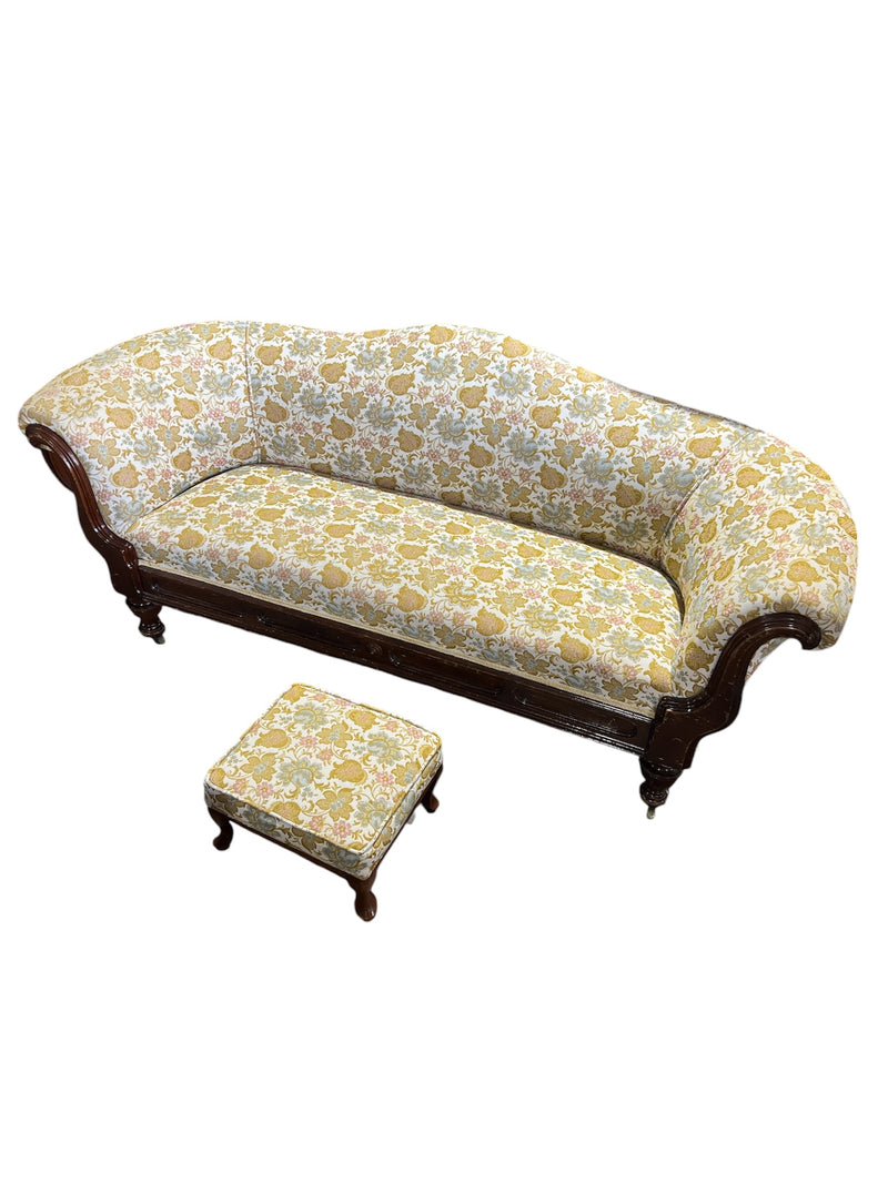 Petit Couch with Footstool