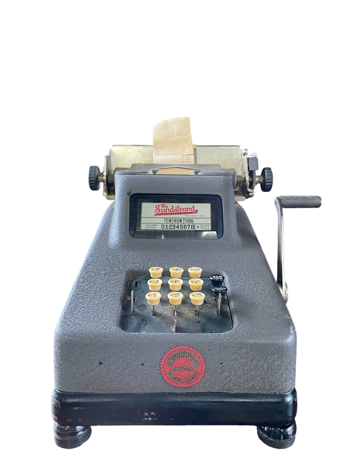 Antique Underwood Cash Register Machine