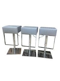 Bar Stool Silver  - Set of 3